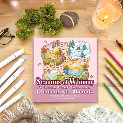 Seasons Of Whimsy Coloring Book