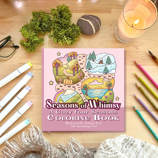 Seasons Of Whimsy Coloring Book