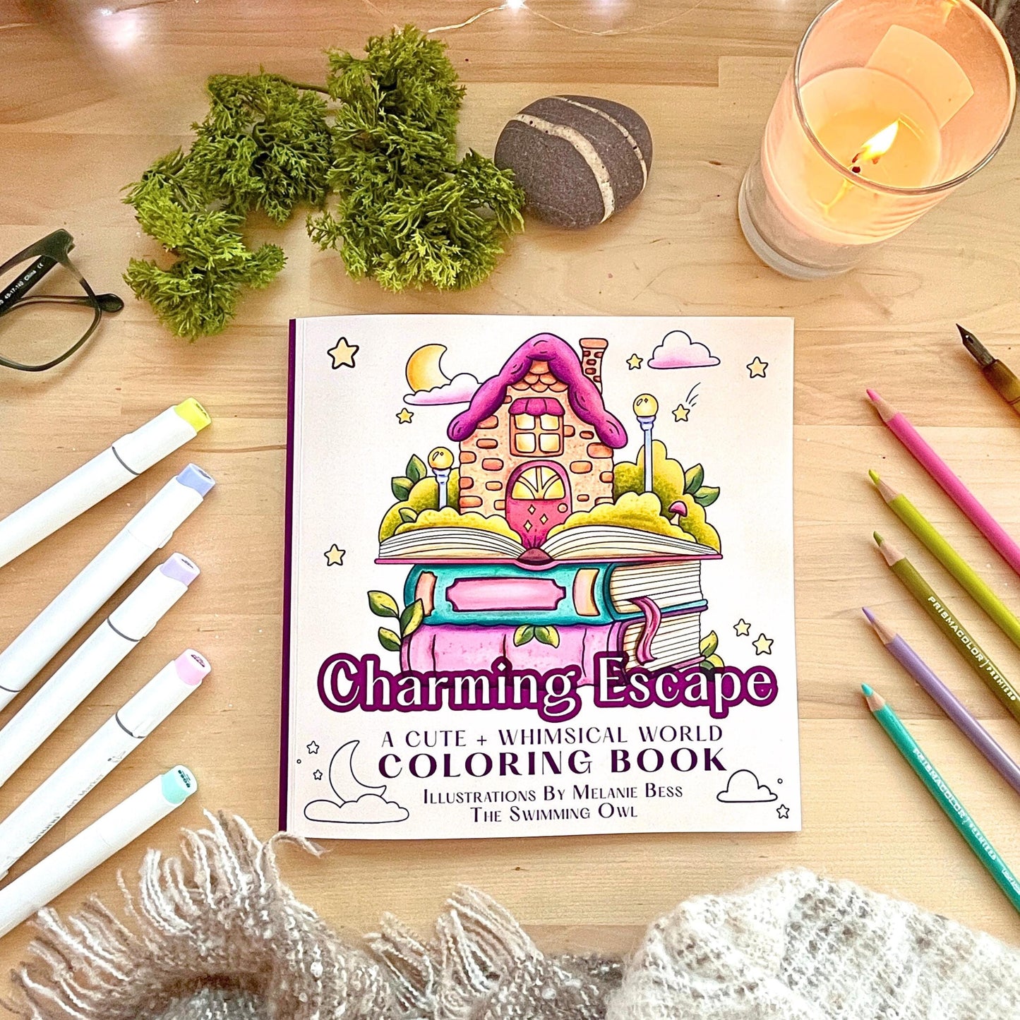 Charming Escape Adult Coloring Book