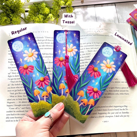 Wildflowers + Mushrooms Bookmark