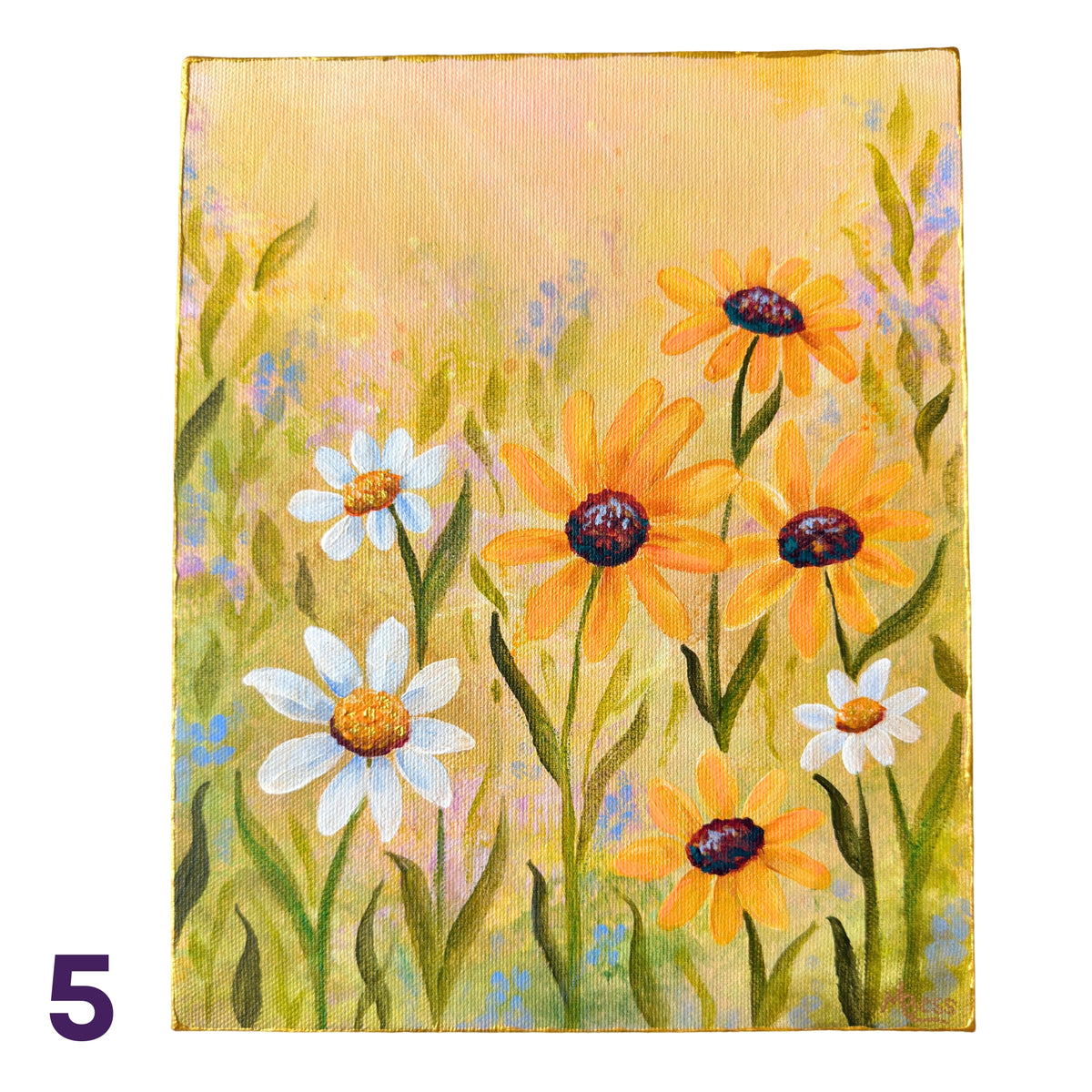 Glowing Gardens Series - 8x10 Inches Each - 10 Paintings