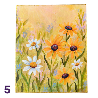 Glowing Gardens Series - 8x10 Inches Each - 10 Paintings