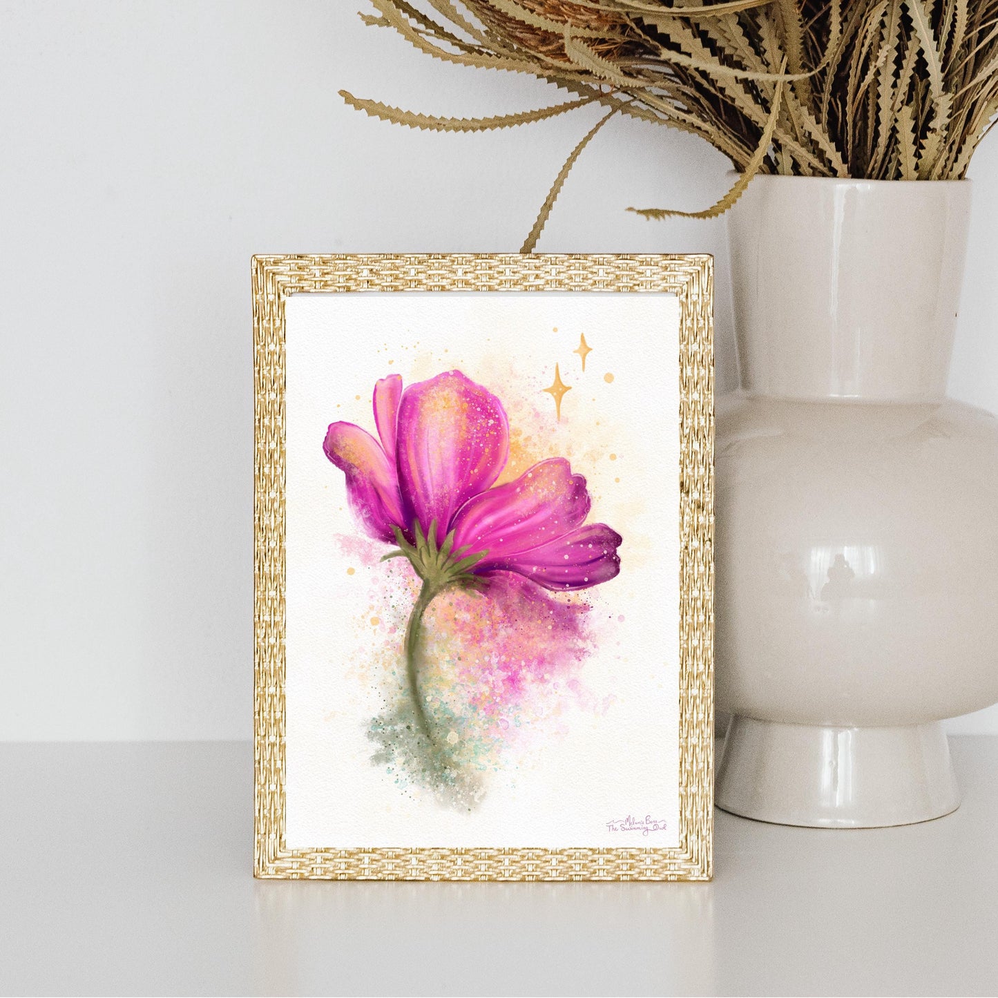 Cosmo Flower Art Print – 5x7