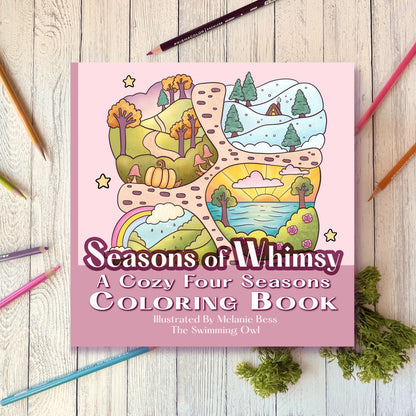 Seasons Of Whimsy Coloring Book