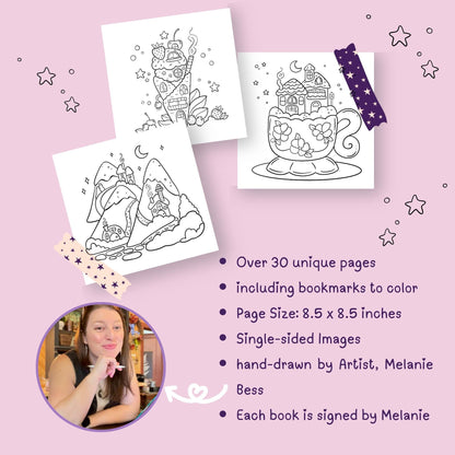 Charming Escape Adult Coloring Book