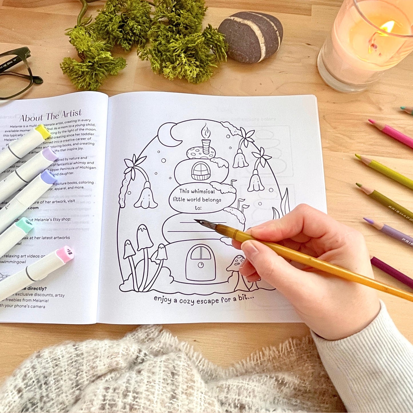 Charming Escape Adult Coloring Book