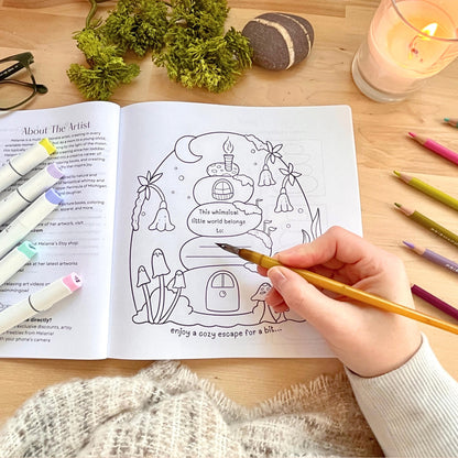 Charming Escape Adult Coloring Book