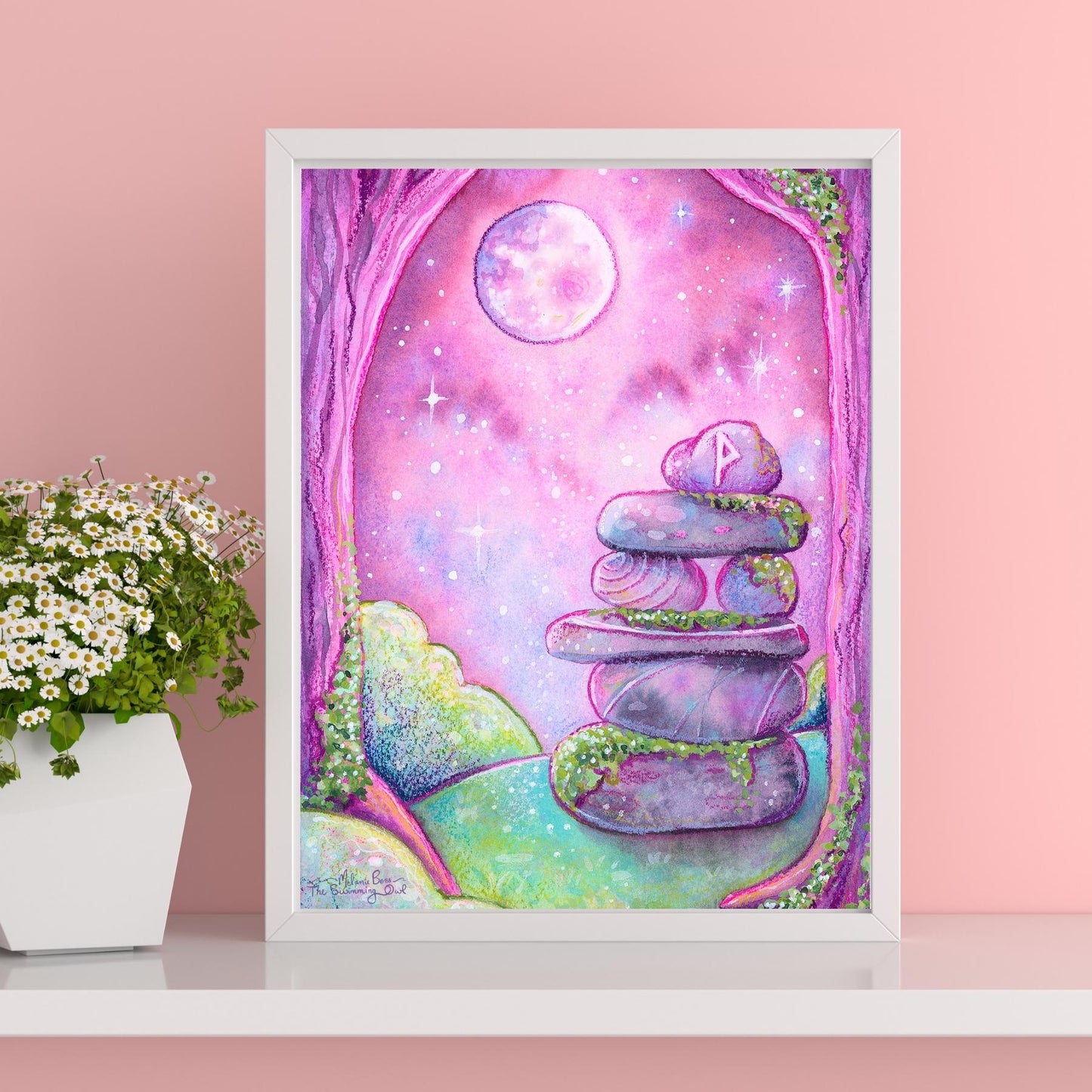 Rock Stack Art Print - 8x10