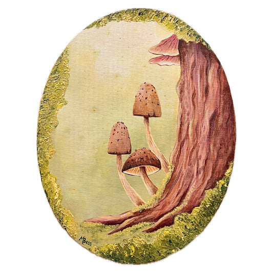 Forest Floor #8 - 11x14 Inches Oval Canvas