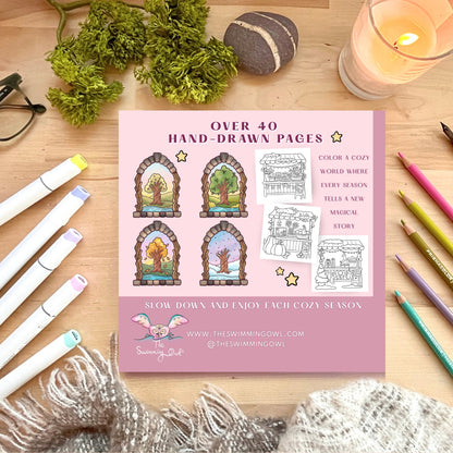 Seasons Of Whimsy Coloring Book