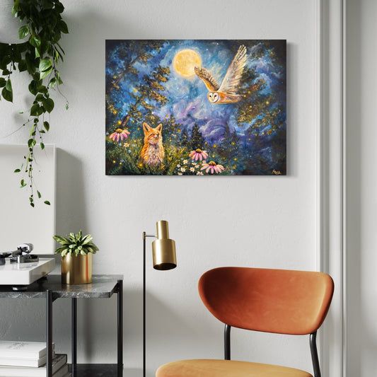 Under The Same Moon - 18x24 Inches on Canvas