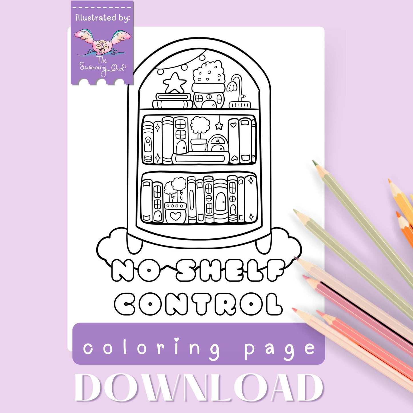 📚 No Shelf Control Coloring Page Download