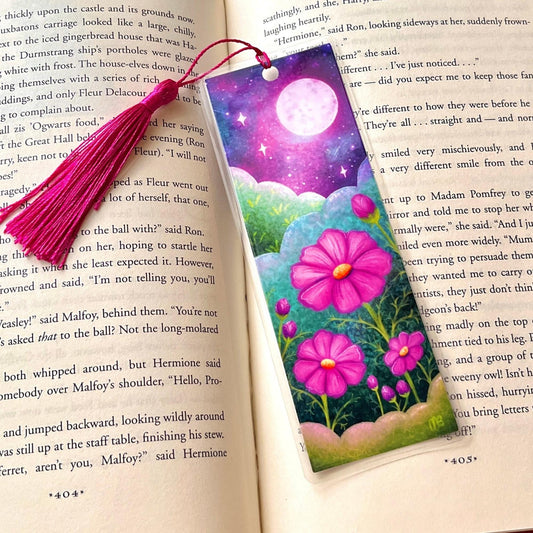 Moonlight Cosmos Bookmark