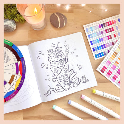 Charming Escape Adult Coloring Book