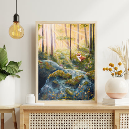 Her Wild Woodland - Fox Fine Art Print