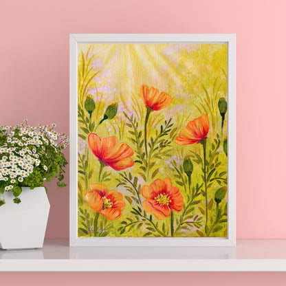 California Poppies Art Print