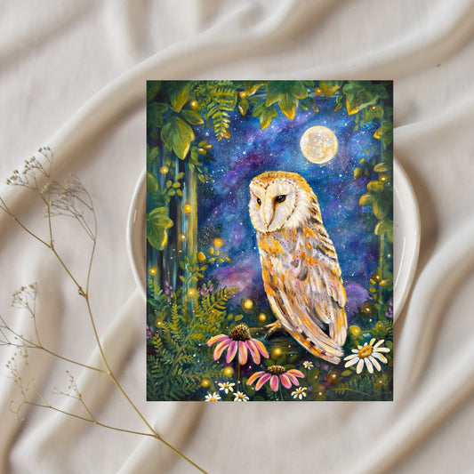 You Me and the Moon Fine Art Print
