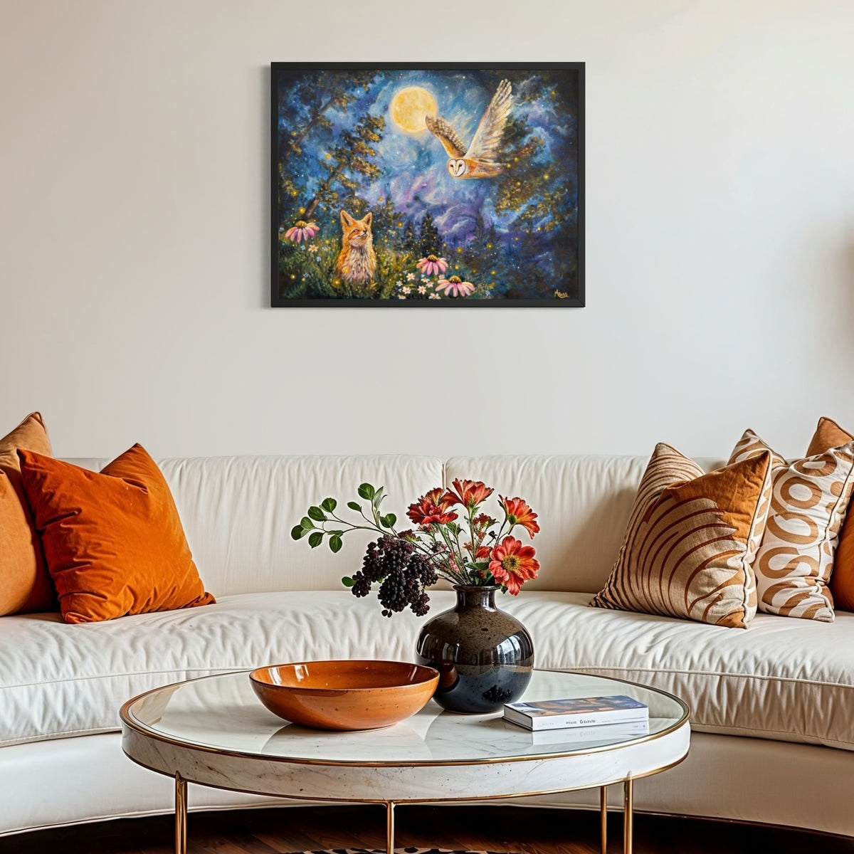 Under The Same Moon Fine Art Print
