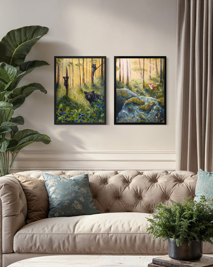 Her Wild Woodland - Fox Fine Art Print
