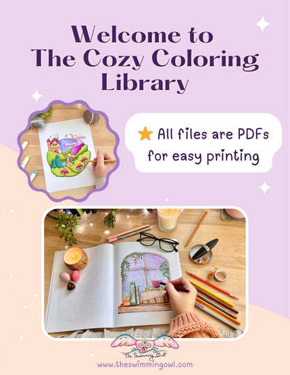 ⭐️ Cozy Coloring Library 🖍️