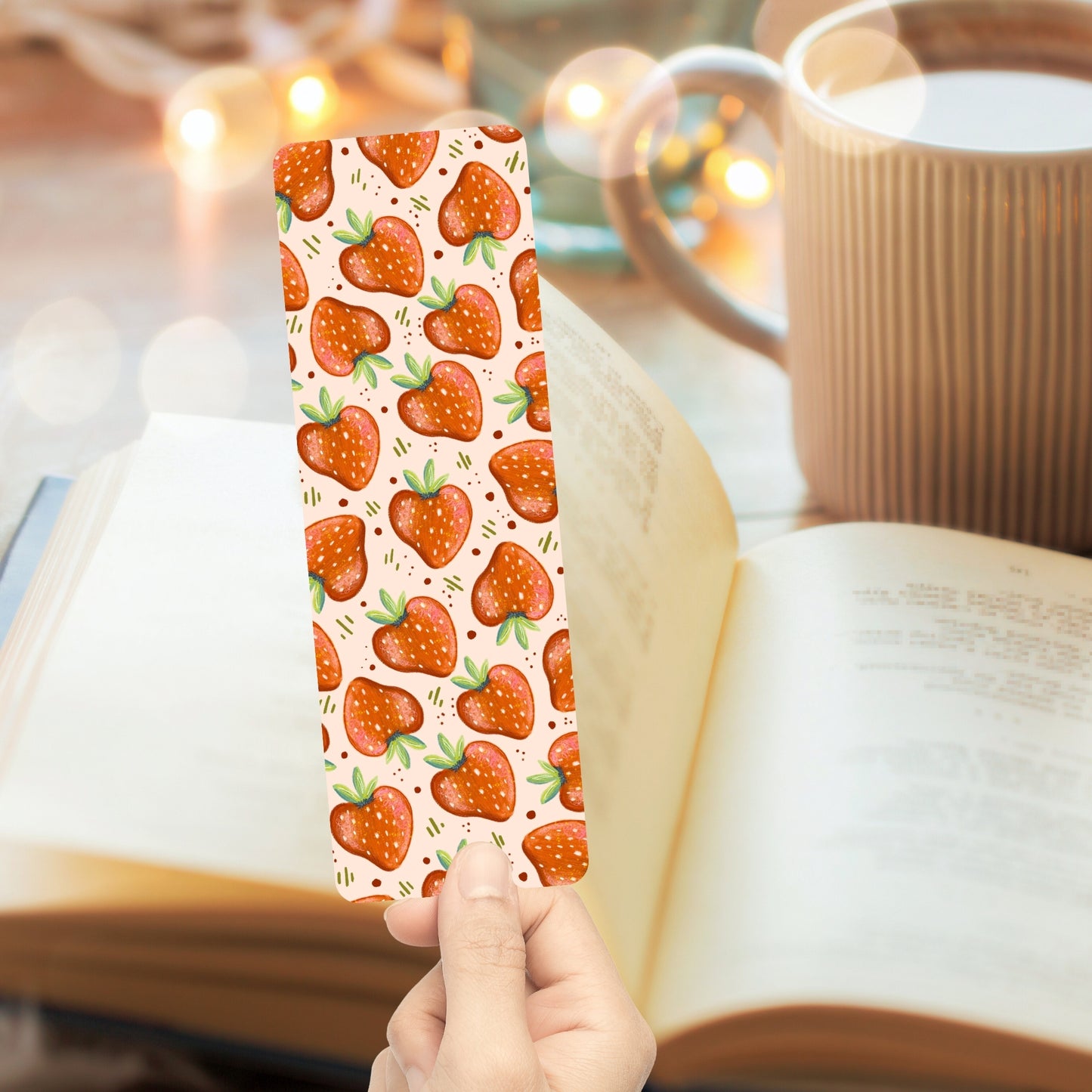 🍓 Sweet Strawberries Bookmark 🍓