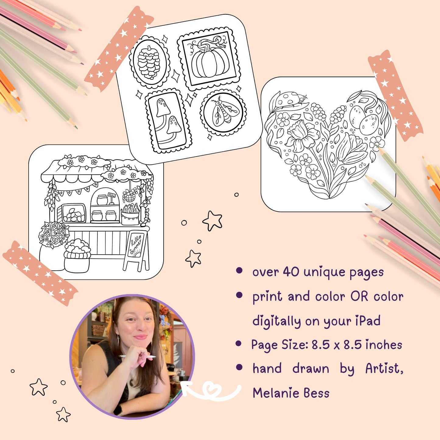 Seasons of Whimsy Coloring Book DOWNLOAD