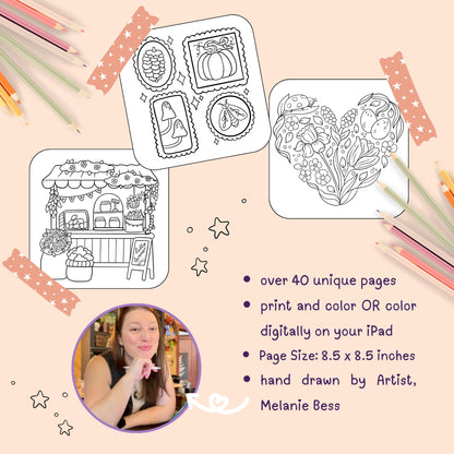 Seasons of Whimsy Coloring Book DOWNLOAD