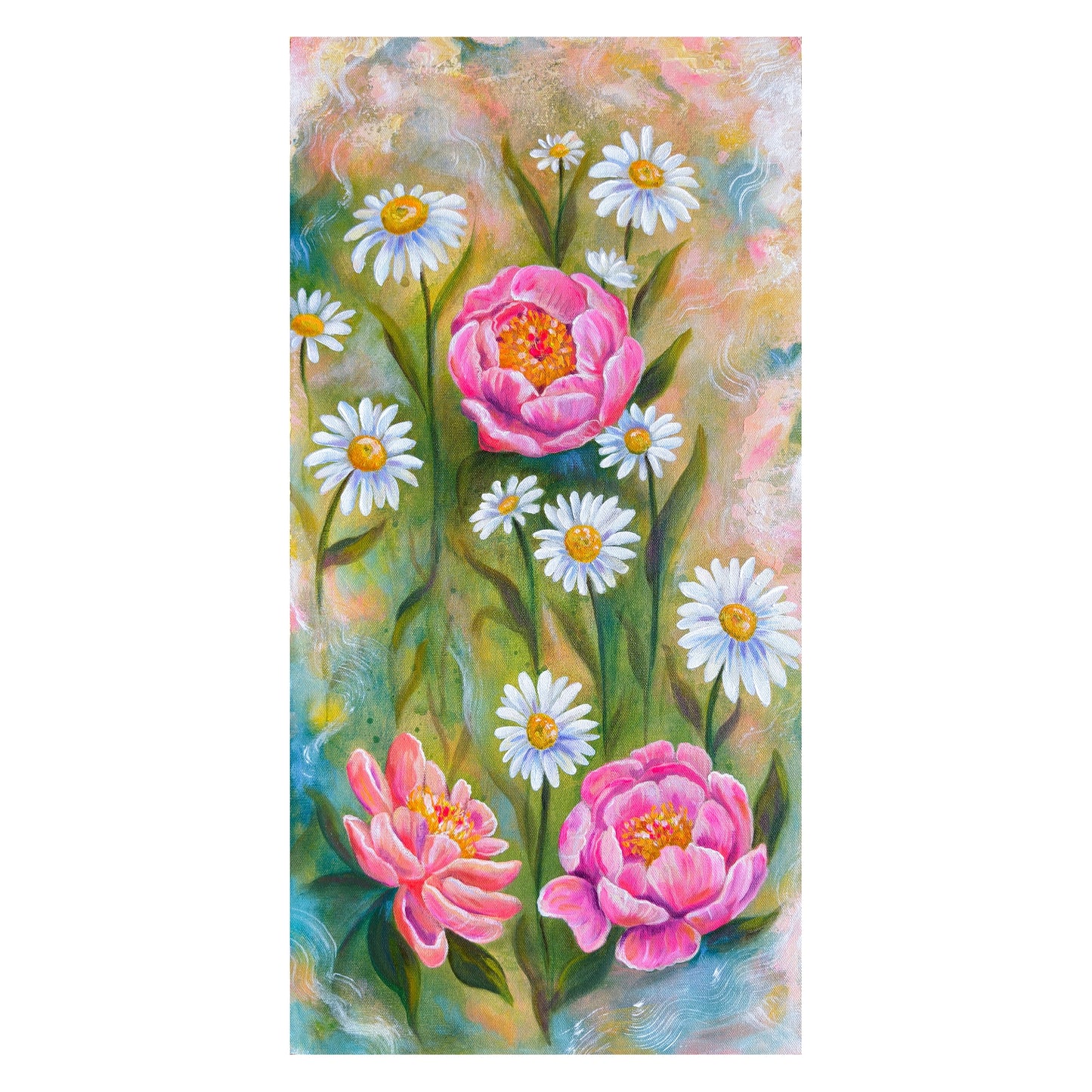 Dreaming in Petals - 12x24 Inches on Canvas