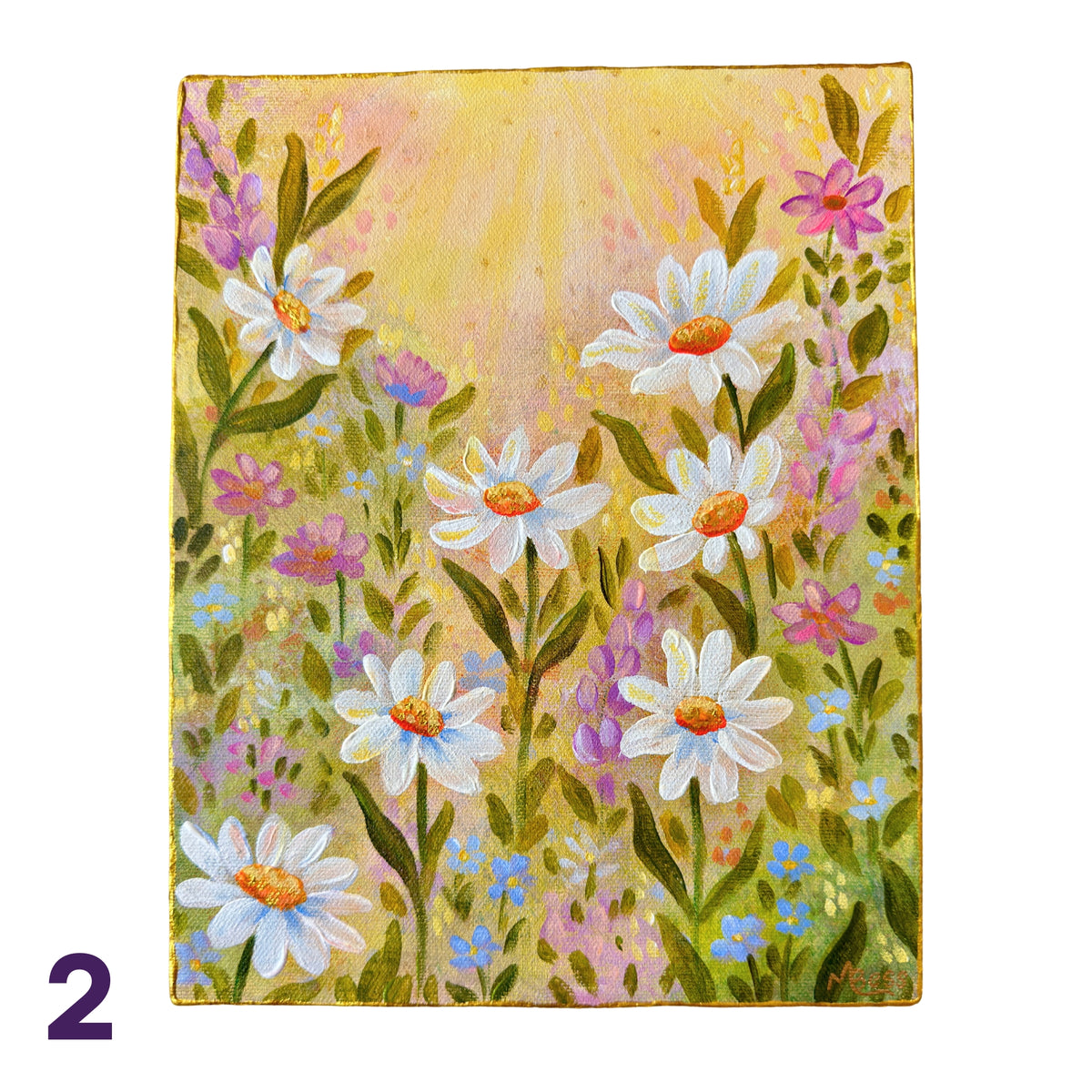 Glowing Gardens Series - 8x10 Inches Each - 10 Paintings