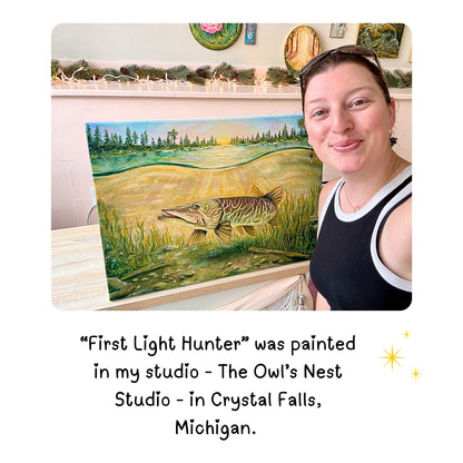 First Light Hunter - 18x24 Inches on Canvas