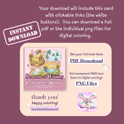 Seasons of Whimsy Coloring Book DOWNLOAD