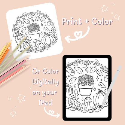 Seasons of Whimsy Coloring Book DOWNLOAD