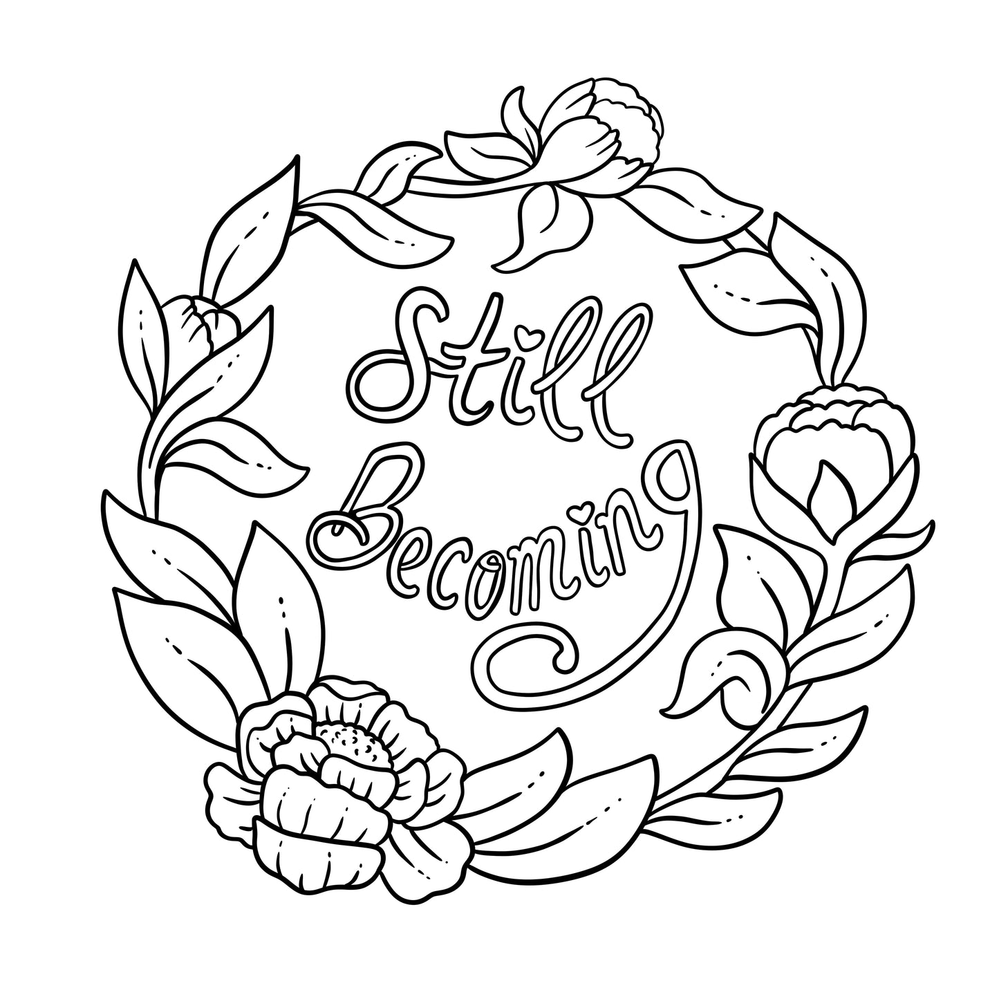 Still Becoming Coloring Page Download