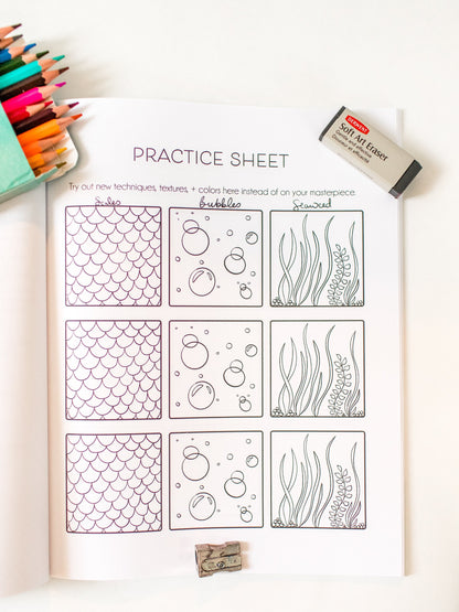 Mermaid Coloring Book For Adults