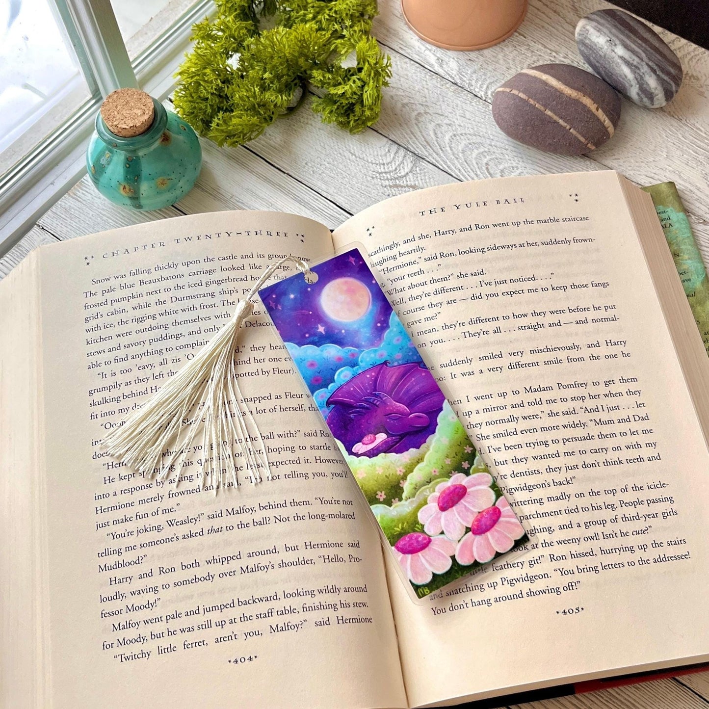 Sleeping in the Wildflowers Dragon Bookmark