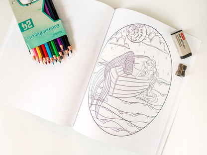 Mermaid Coloring Book For Adults
