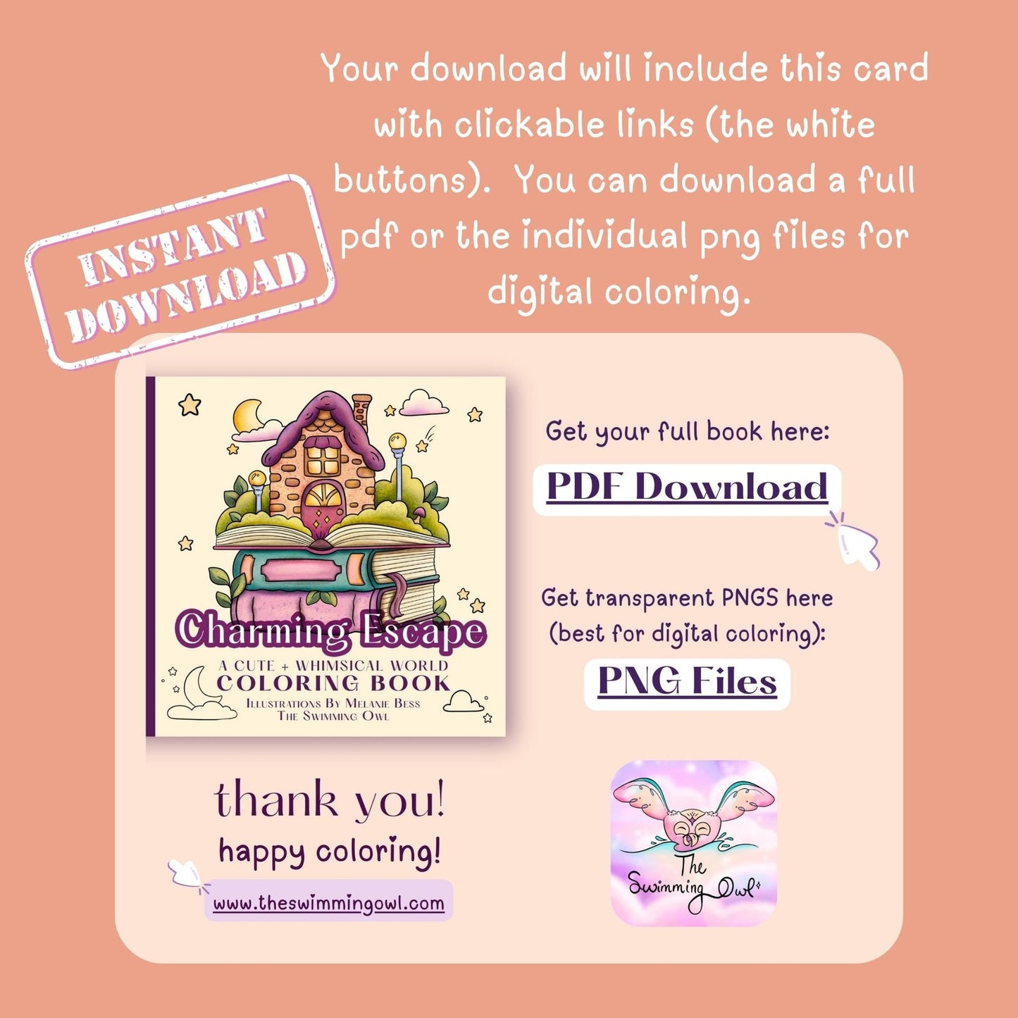 Charming Escape Coloring Book DOWNLOAD