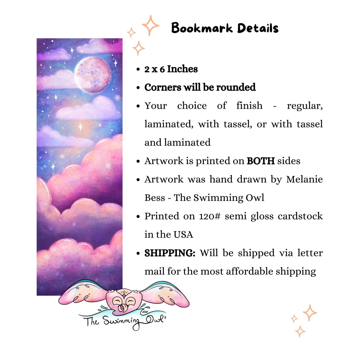 Dreamy Clouds Bookmark