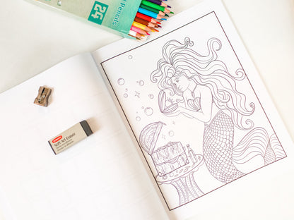Mermaid Coloring Book For Adults