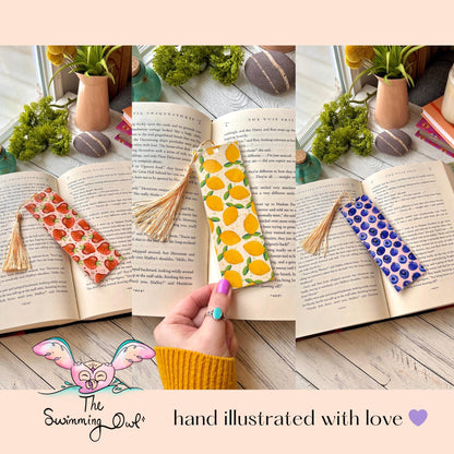 Cute Fruity Bookmark Set of 3