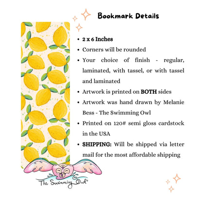 🍋 Pretty Lemons Bookmark 🍋