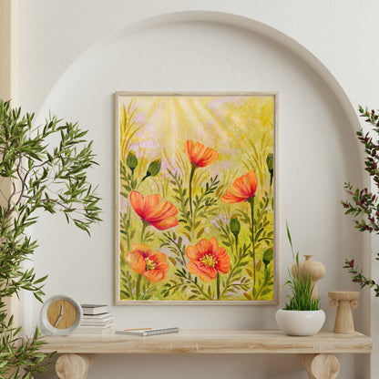 California Poppies Art Print