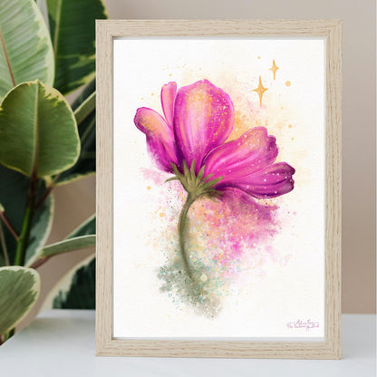 Cosmo Flower Art Print – 5x7