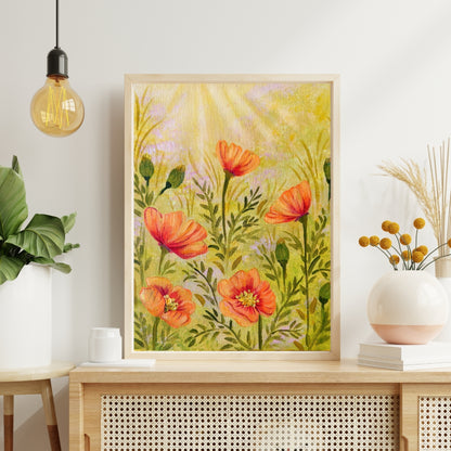 California Poppies Art Print