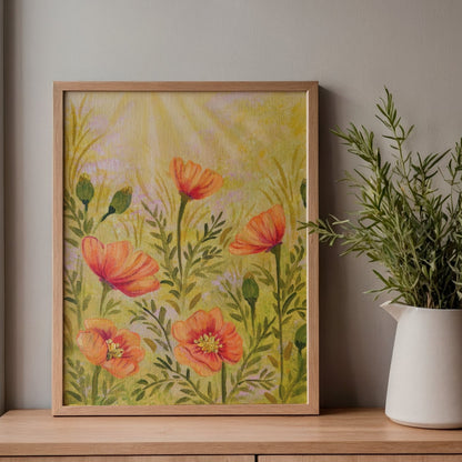 California Poppies Art Print