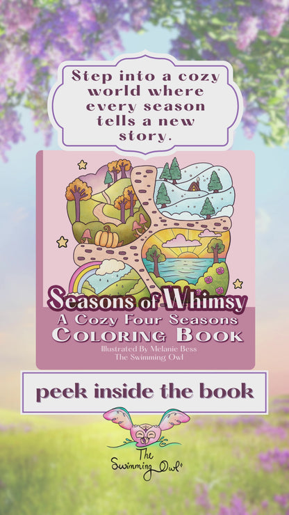 Seasons Of Whimsy Coloring Book