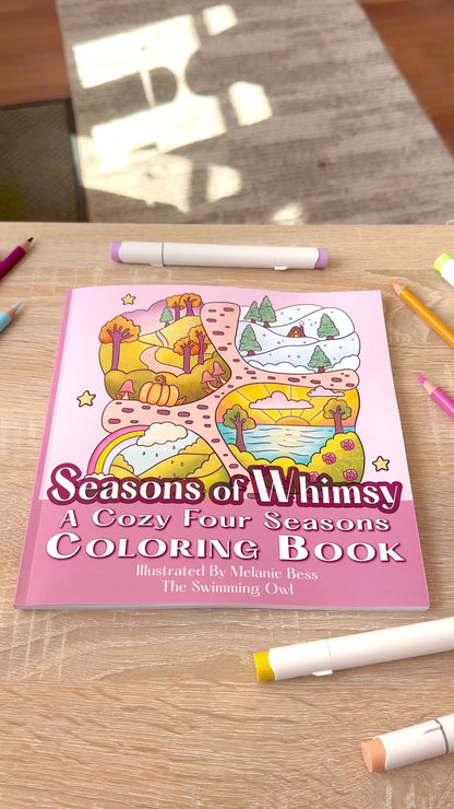 Seasons Of Whimsy Coloring Book
