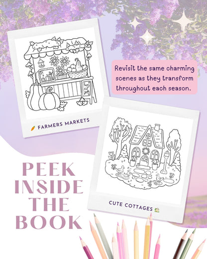 Seasons Of Whimsy Coloring Book